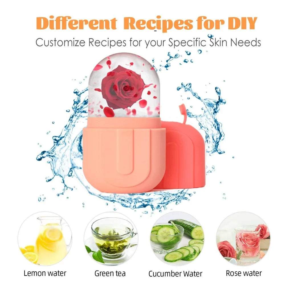 Apeiron 1/3PCS Face Ice Roller Stainless Steel Gua Sha Board Face Massage Roller Facial Massager Face Lifting Beauty Skin Care Tools