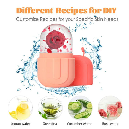 Apeiron 1/3PCS Face Ice Roller Stainless Steel Gua Sha Board Face Massage Roller Facial Massager Face Lifting Beauty Skin Care Tools