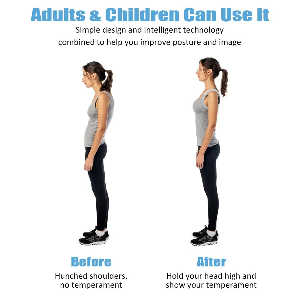 Smart Correction Belt Sensor Orthosis Invisible Reminder Adult & Child Sitting Posture Hunchback Back Smart Posture Corrector