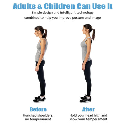 Smart Correction Belt Sensor Orthosis Invisible Reminder Adult & Child Sitting Posture Hunchback Back Smart Posture Corrector